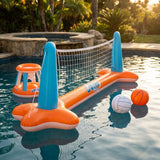 Set Gonflable Volley et Basket pour Piscine
