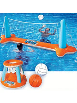 Set Gonflable Volley et Basket pour Piscine