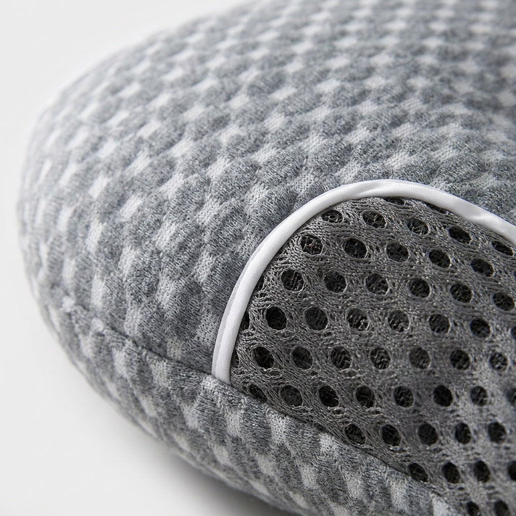 Oreiller cervical garni fibre