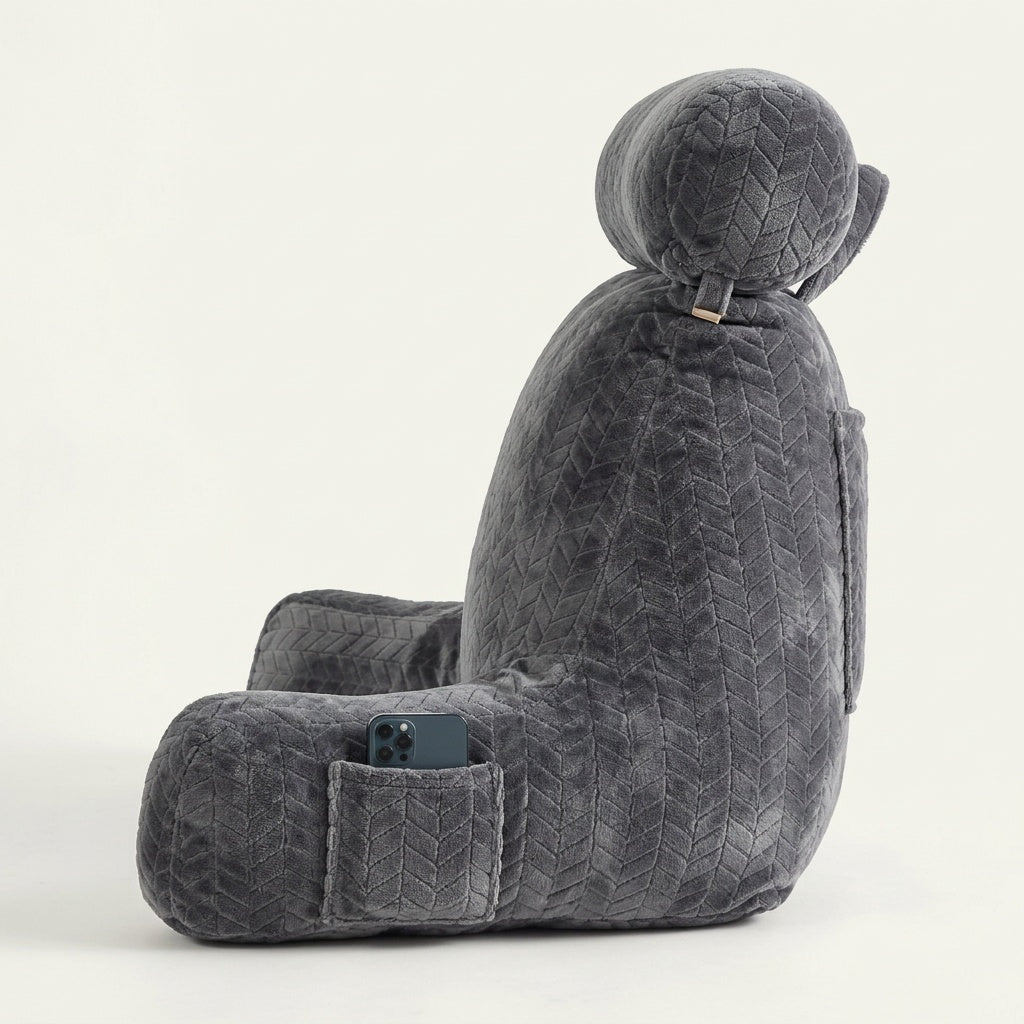 Coussin de lecture avec accoudoirs format XXL