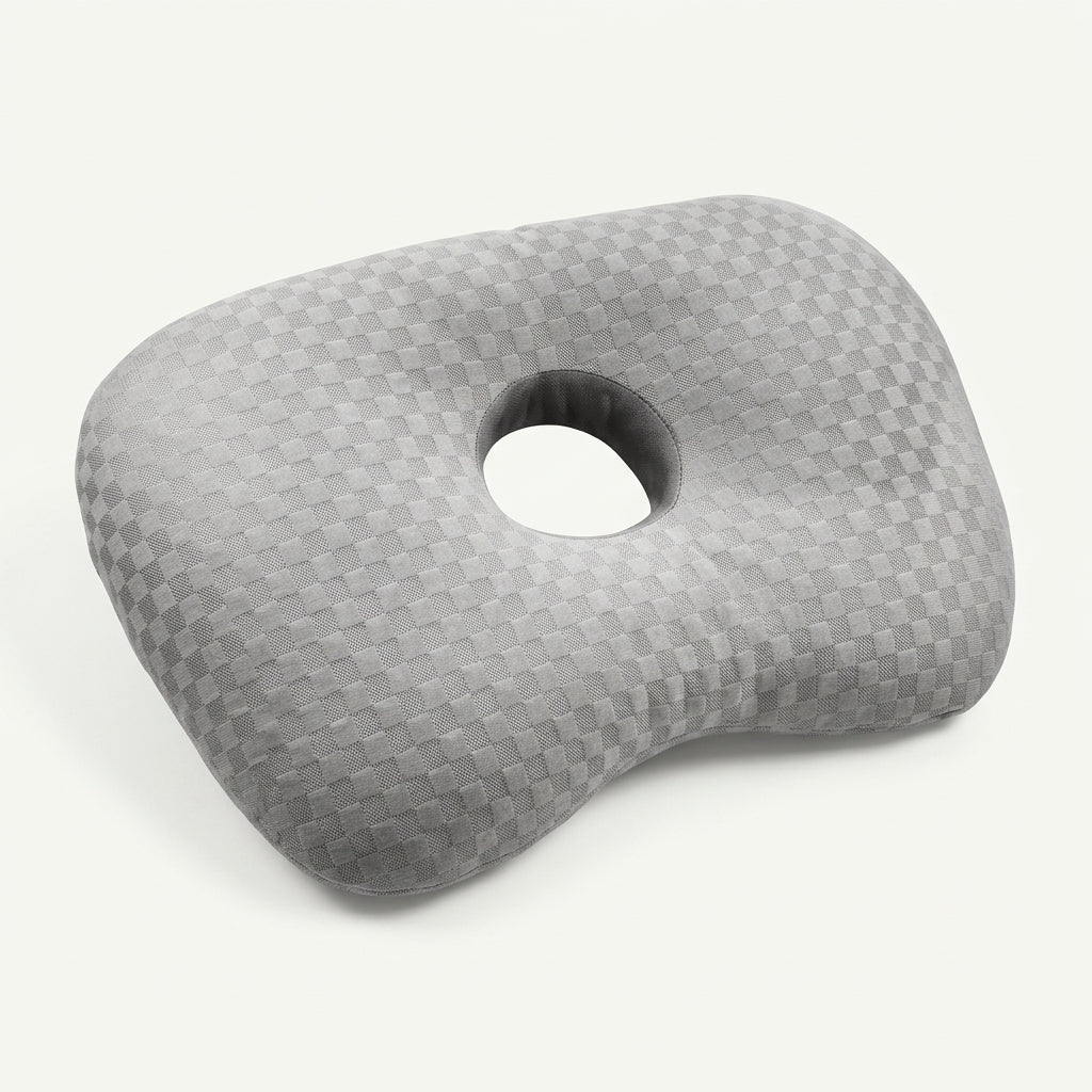 Oreiller ergonomique à trou pour oreille