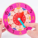 Horloge 24h Montessori en bois - Timbertik