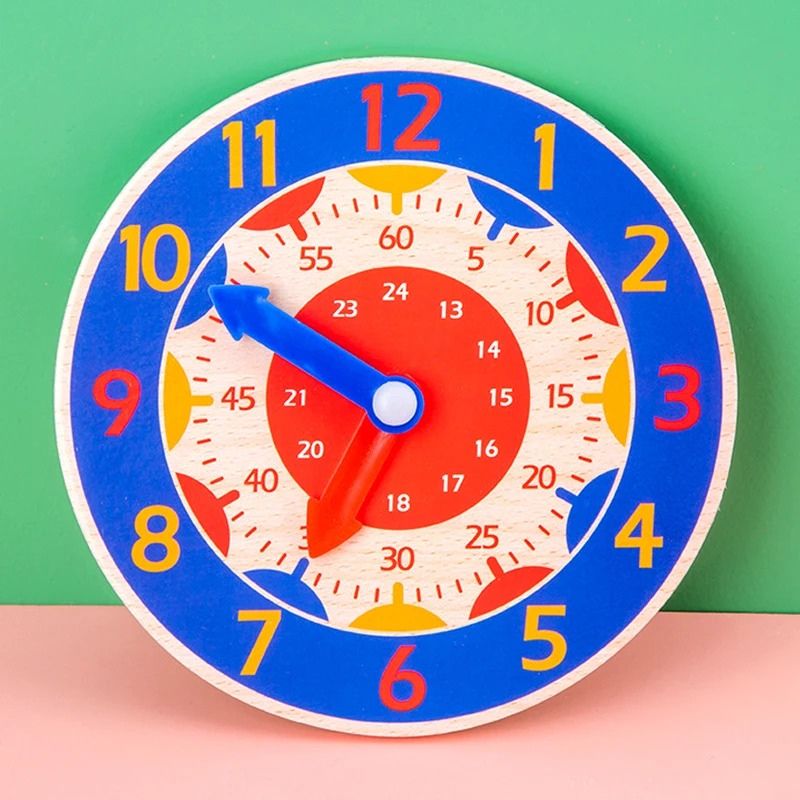 Horloge 24h Montessori en bois - Timbertik