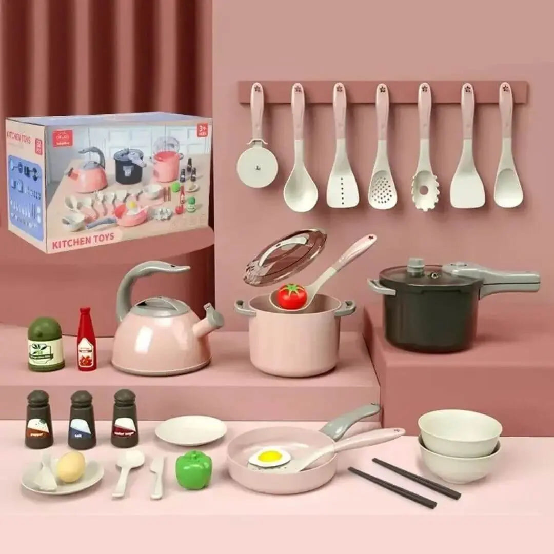 Jouet Cuisine Enfant 32 Pièces – Dinette Petit Chef