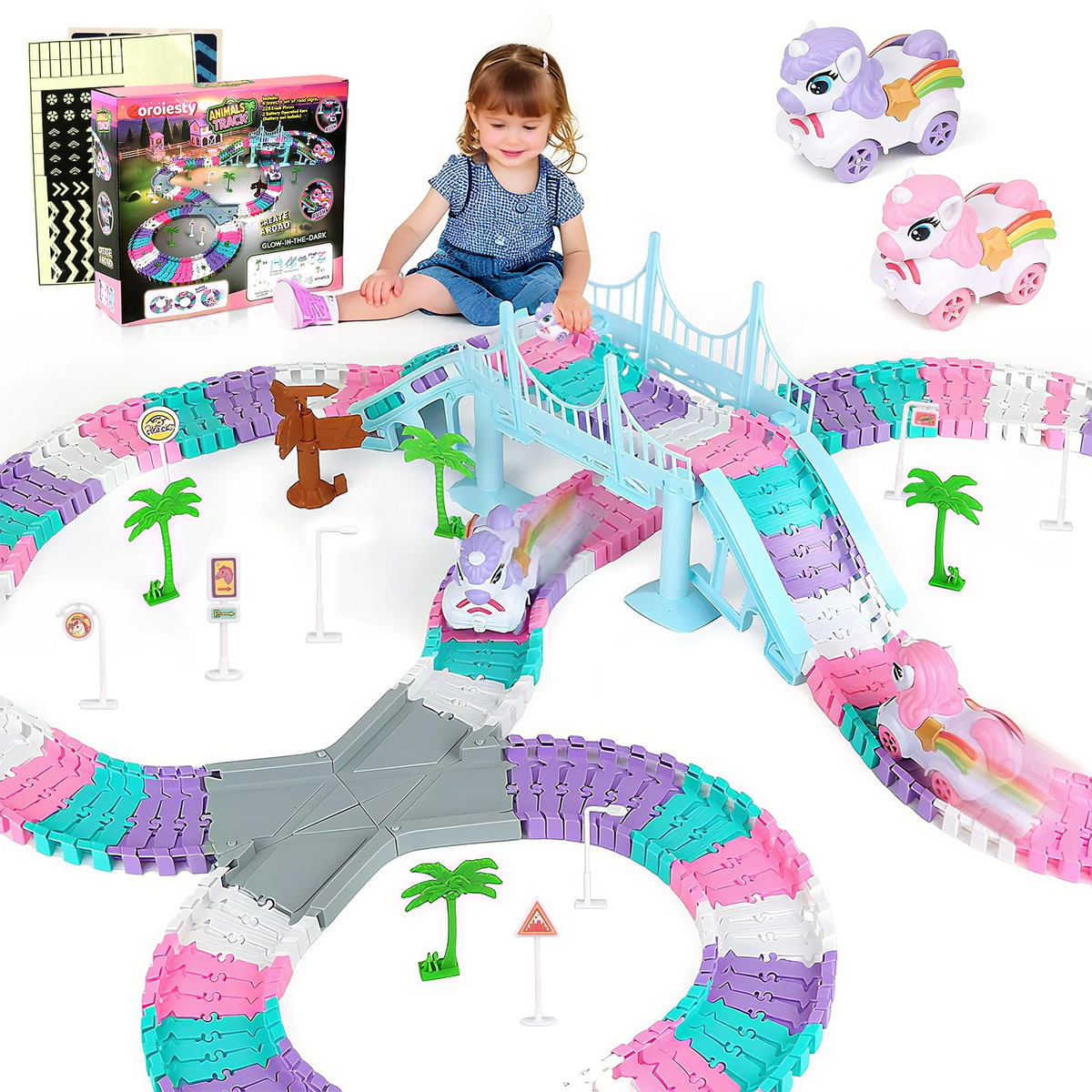 Circuit de Voiture Magique pour Fille