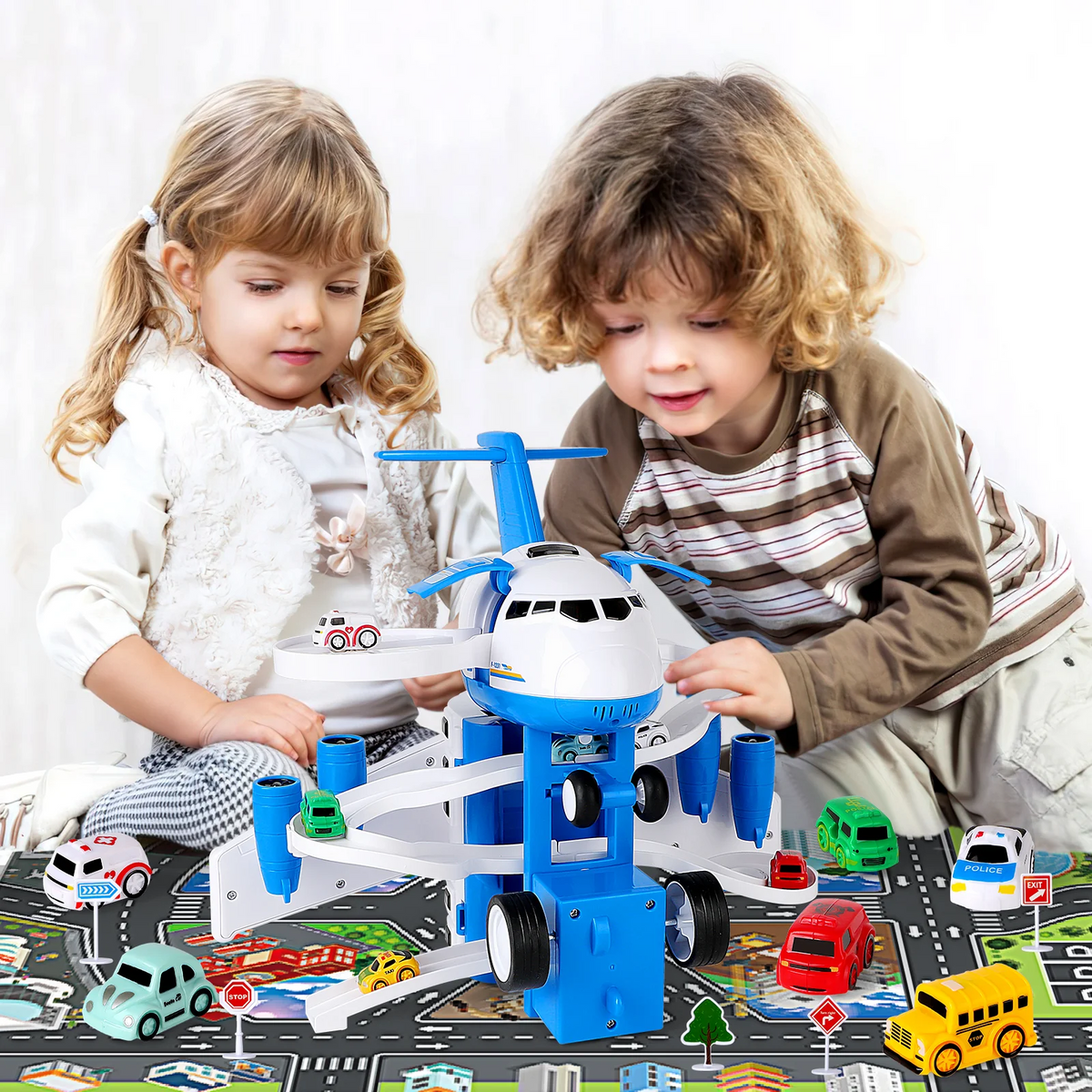 Jouet Avion et Circuits de Voitures pour Enfants