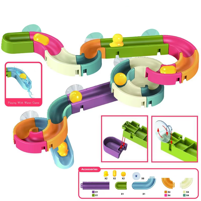 Circuit à Ventouses avec Billes et Canards