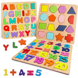 Puzzle Alphabet Chiffres et Formes Géométrique