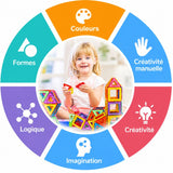 Jeu Aimanté Construction Montessori | MagniMax