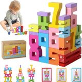 Jeu de Construction en Bois Montessori – Building Blocks