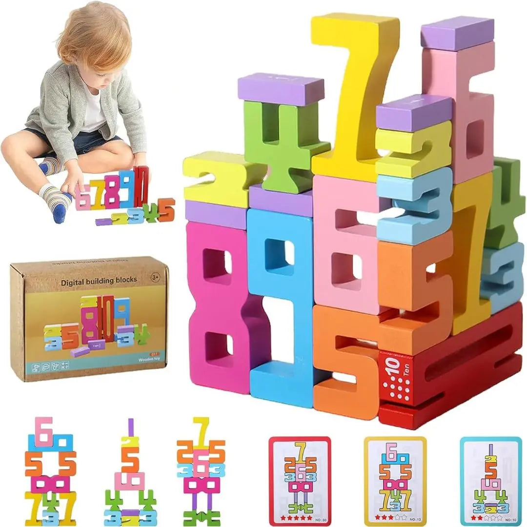 Jeu de Construction en Bois Montessori – Building Blocks