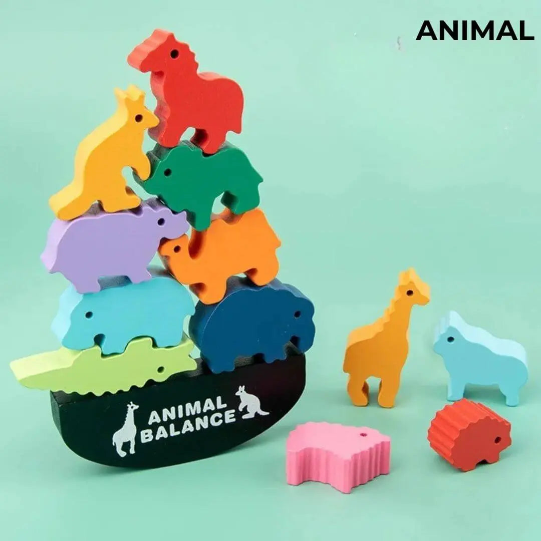 Jouet en Bois Équilibre Bébé – BalanceZoo