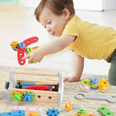 Jeu de construction en bois - Le petit bricoleur