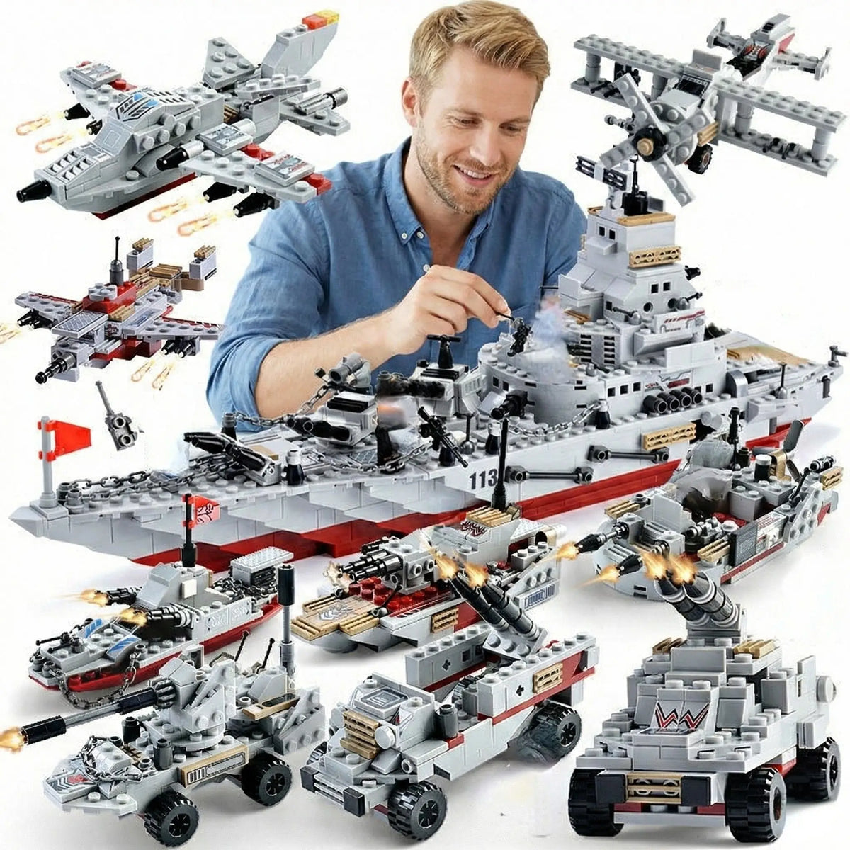 Jeu de construction Navire de Guerre