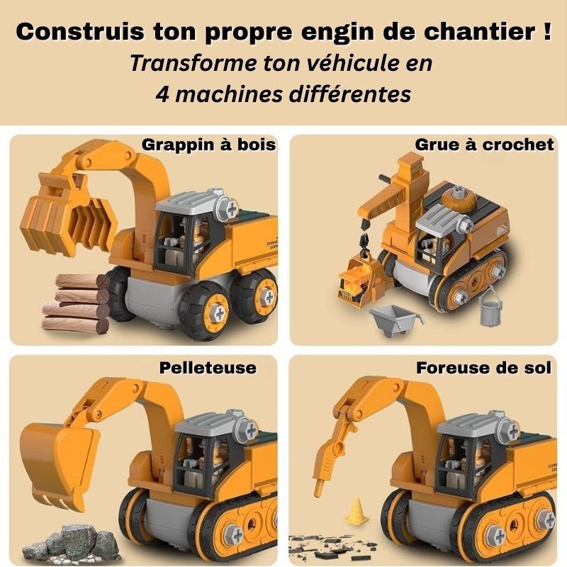 Jeu de Construction – Véhicules de Chantier pour Enfant | BuildTruck