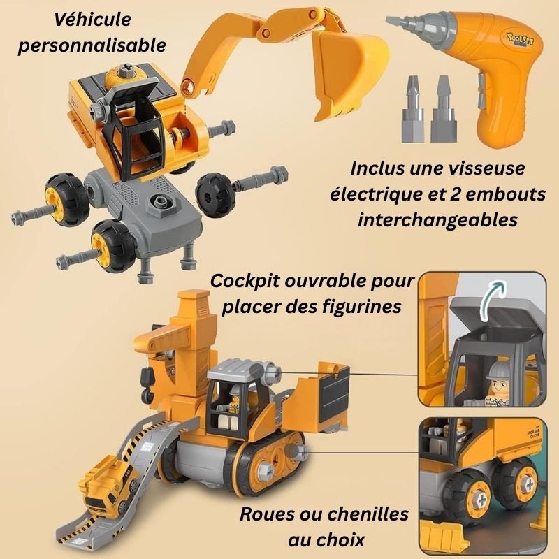 Jeu de Construction – Véhicules de Chantier pour Enfant | BuildTruck