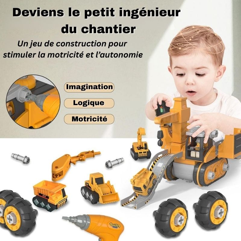 Jeu de Construction – Véhicules de Chantier pour Enfant | BuildTruck