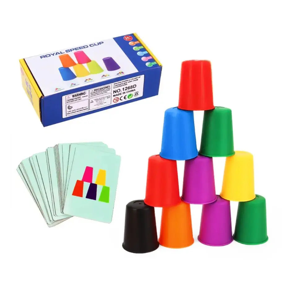 jeu de gobelets empilables Montessori