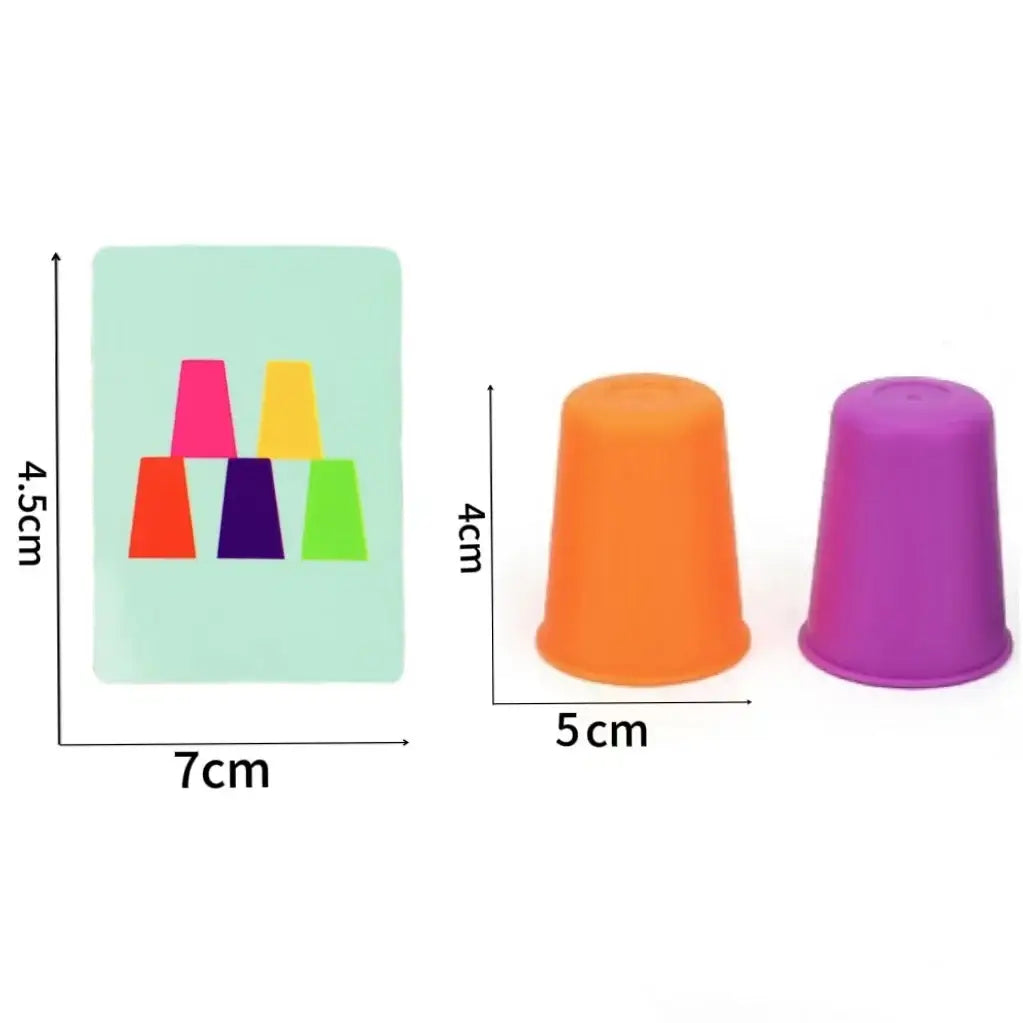 jeu de gobelets empilables Montessori
