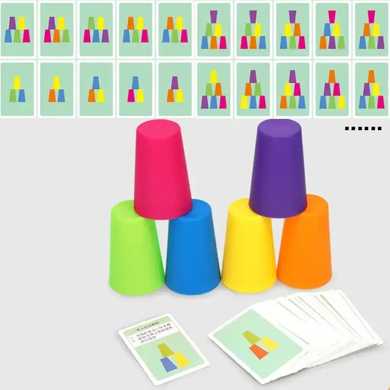 jeu de gobelets empilables Montessori