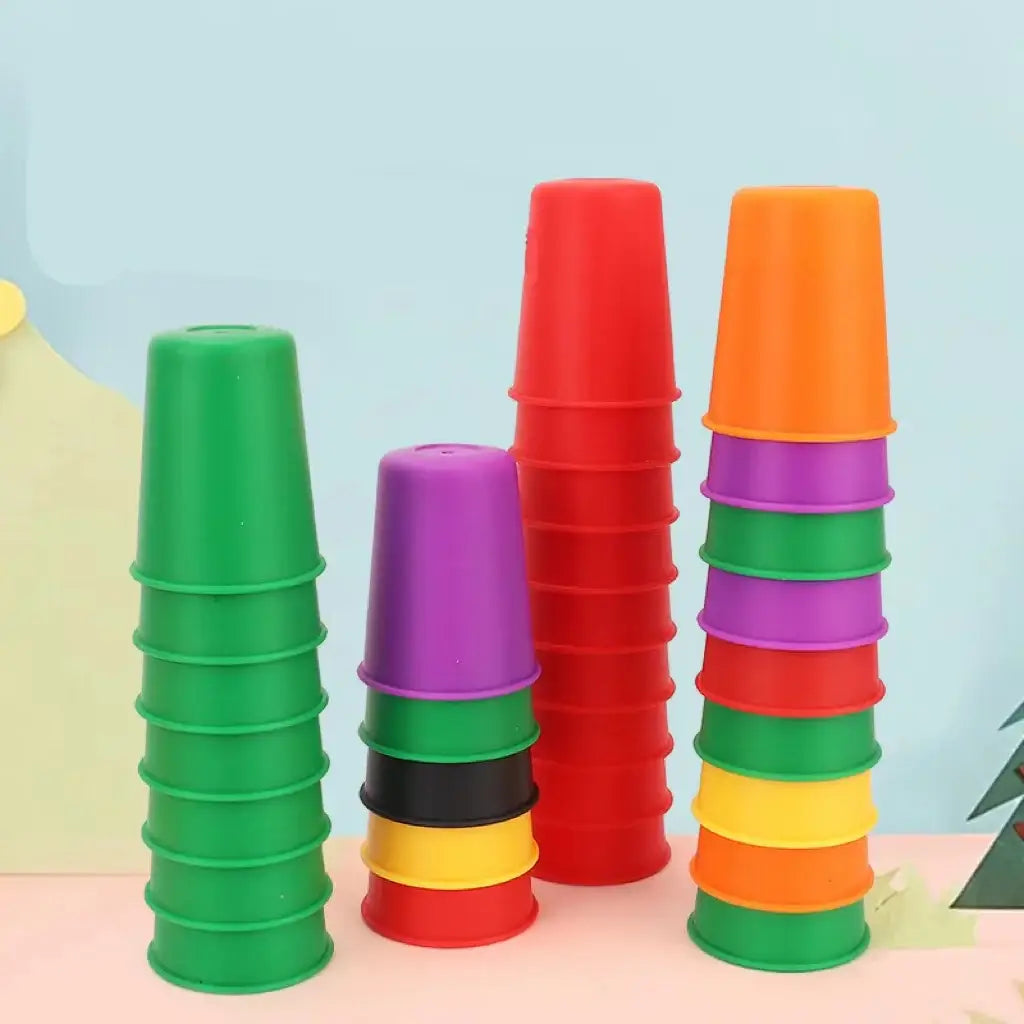 jeu de gobelets empilables Montessori