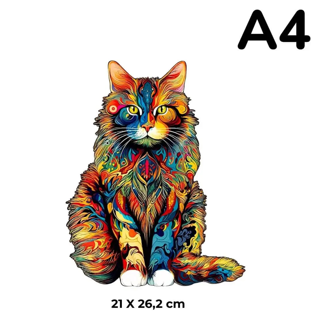 Puzzle en Bois Le Chat Mystique – Mysticat