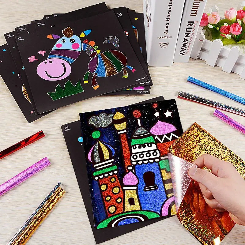Jeu éducatif autocollant Paillettes
