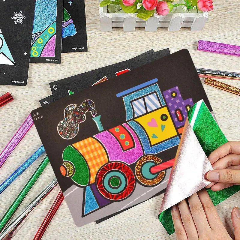 Jeu éducatif autocollant Paillettes