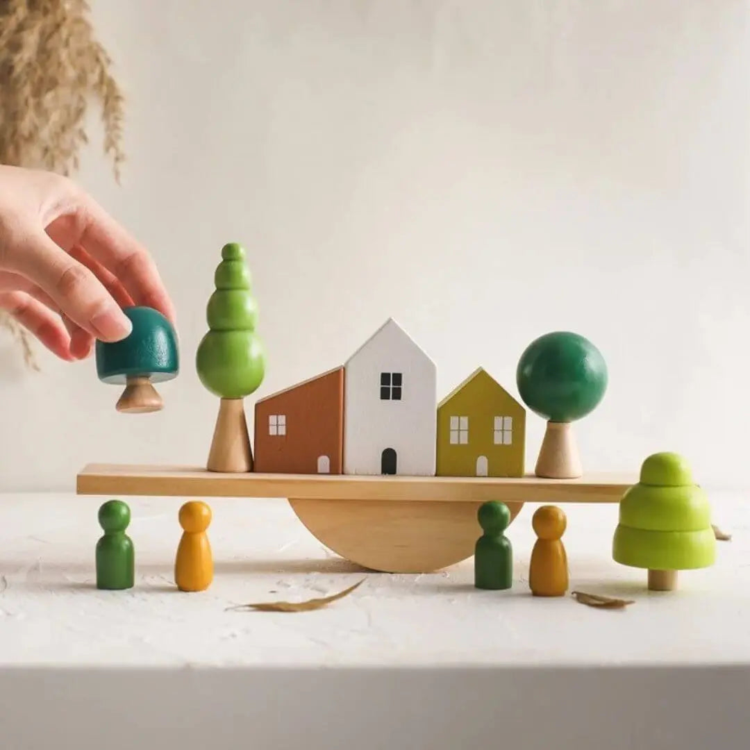 Jouet en Bois Bébé Équilibre – BalanceHouse