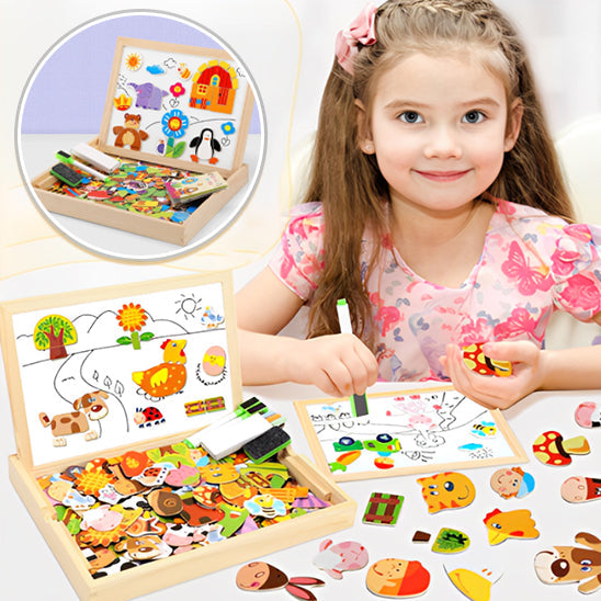 Tableau magnétique enfant | Crayomag 2 en 1