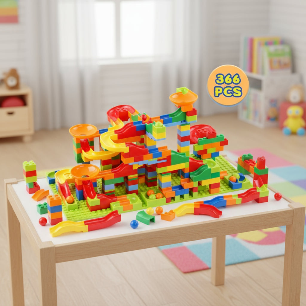 Jeux de construction - circuit pour bille