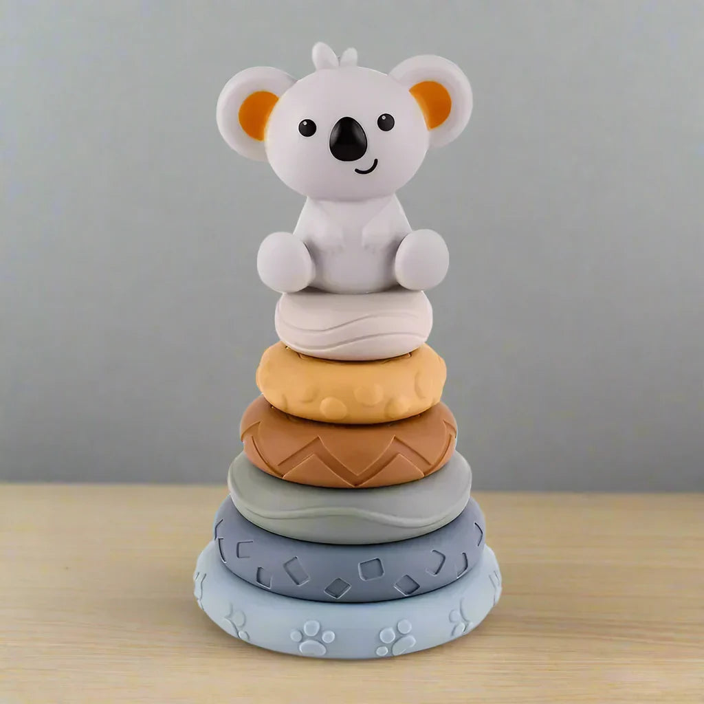 Jeu de construction sensoriel en silicone Montessori | SilicBuild