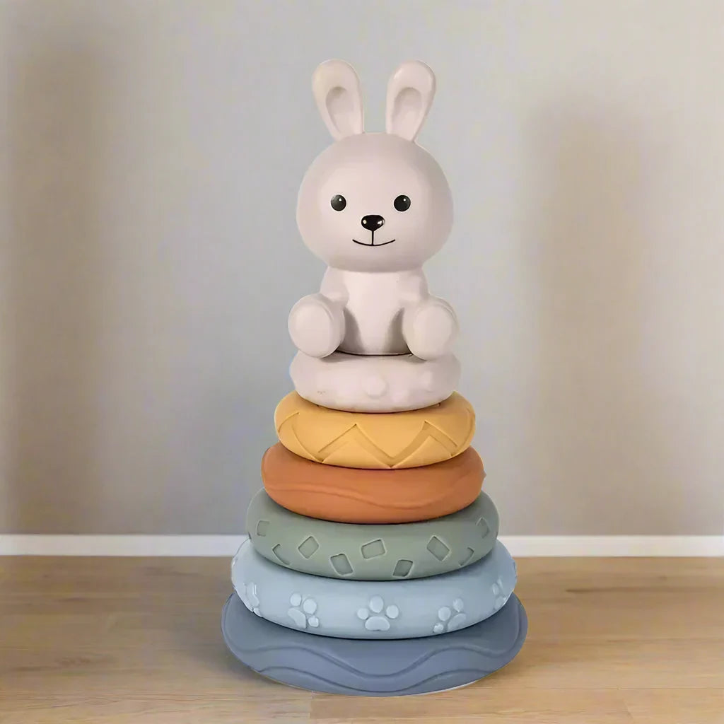 Jeu de construction sensoriel en silicone Montessori | SilicBuild