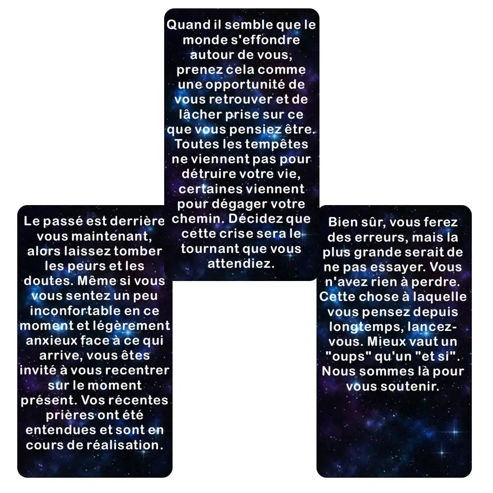 Jeux de carte divinatoire Messages Univers