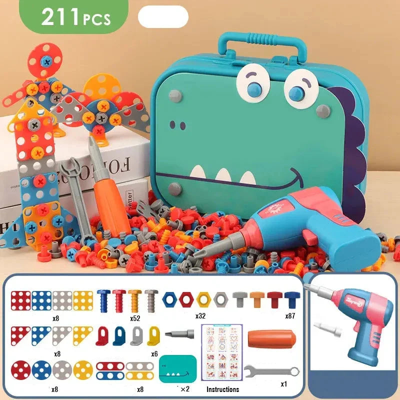 Jeux de construction de mallette de bricolage