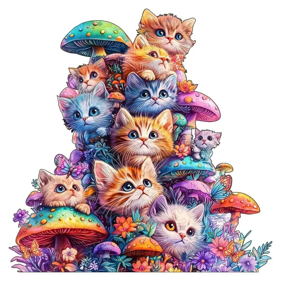 Puzzle Bois Chat – CatShroom
