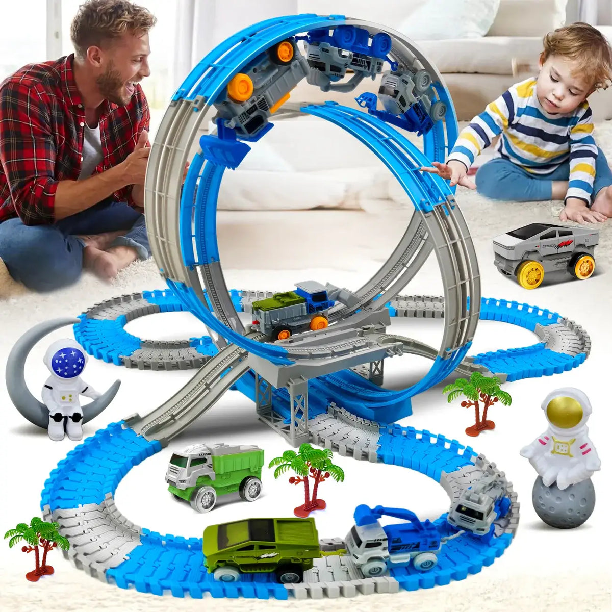 Jouet Circuit Piste Spatiale Electrique