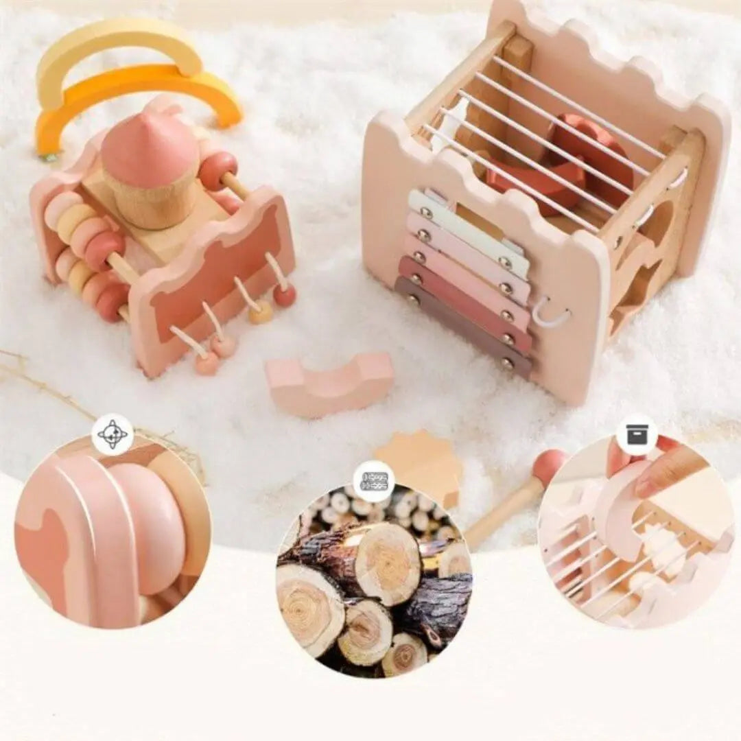 Jouet en Bois Bébé Château Musical – CastleMelody