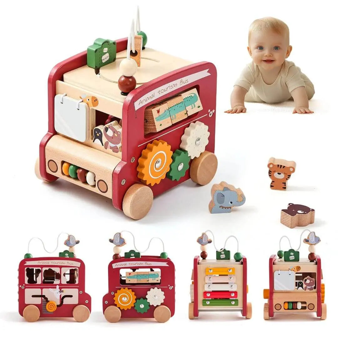 Jouet en bois Bus Montessori – BusAventure