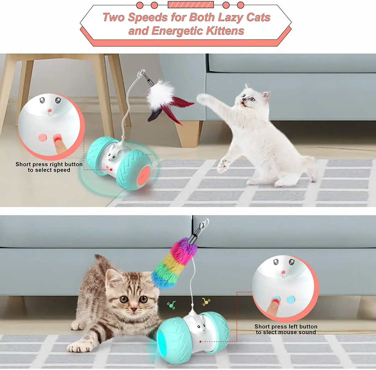 Jouet Interactif Electronique pour chat