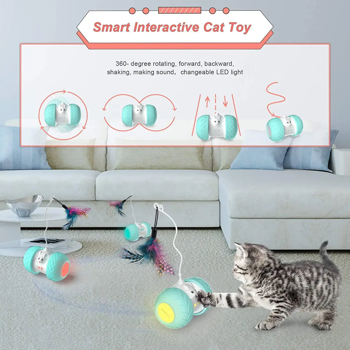 Jouet Interactif Electronique pour chat