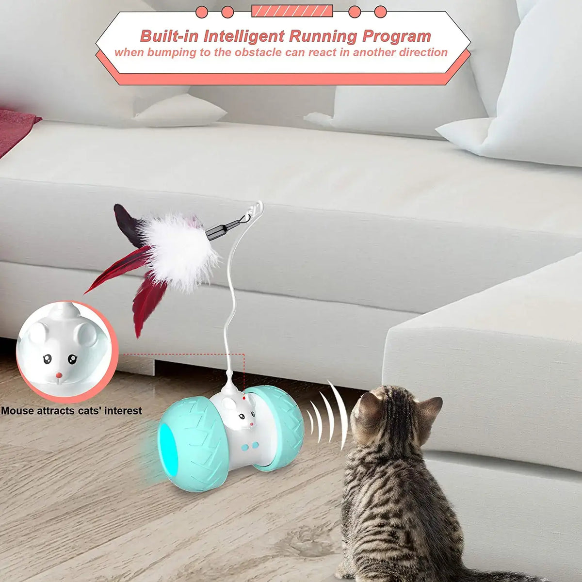 Jouet Interactif Electronique pour chat