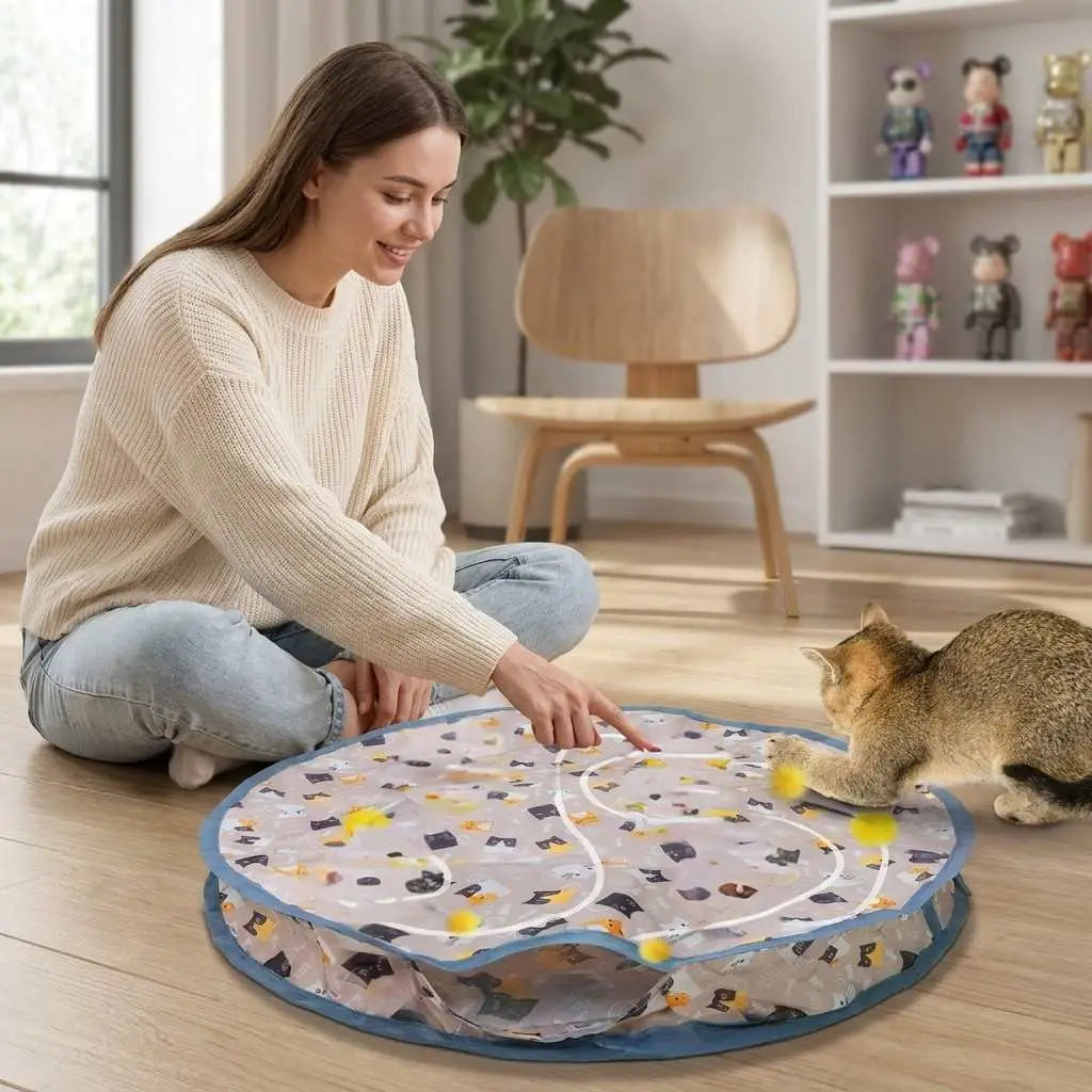 Jouet Interactive Chat Balle cache-cache