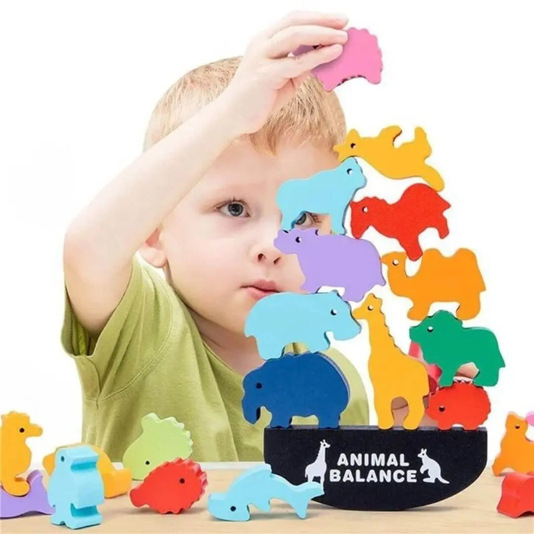 Jouet en Bois Équilibre Bébé – BalanceZoo