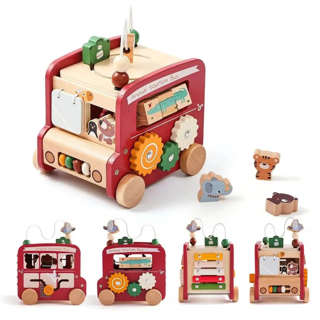Jouet en bois Bus Montessori – BusAventure
