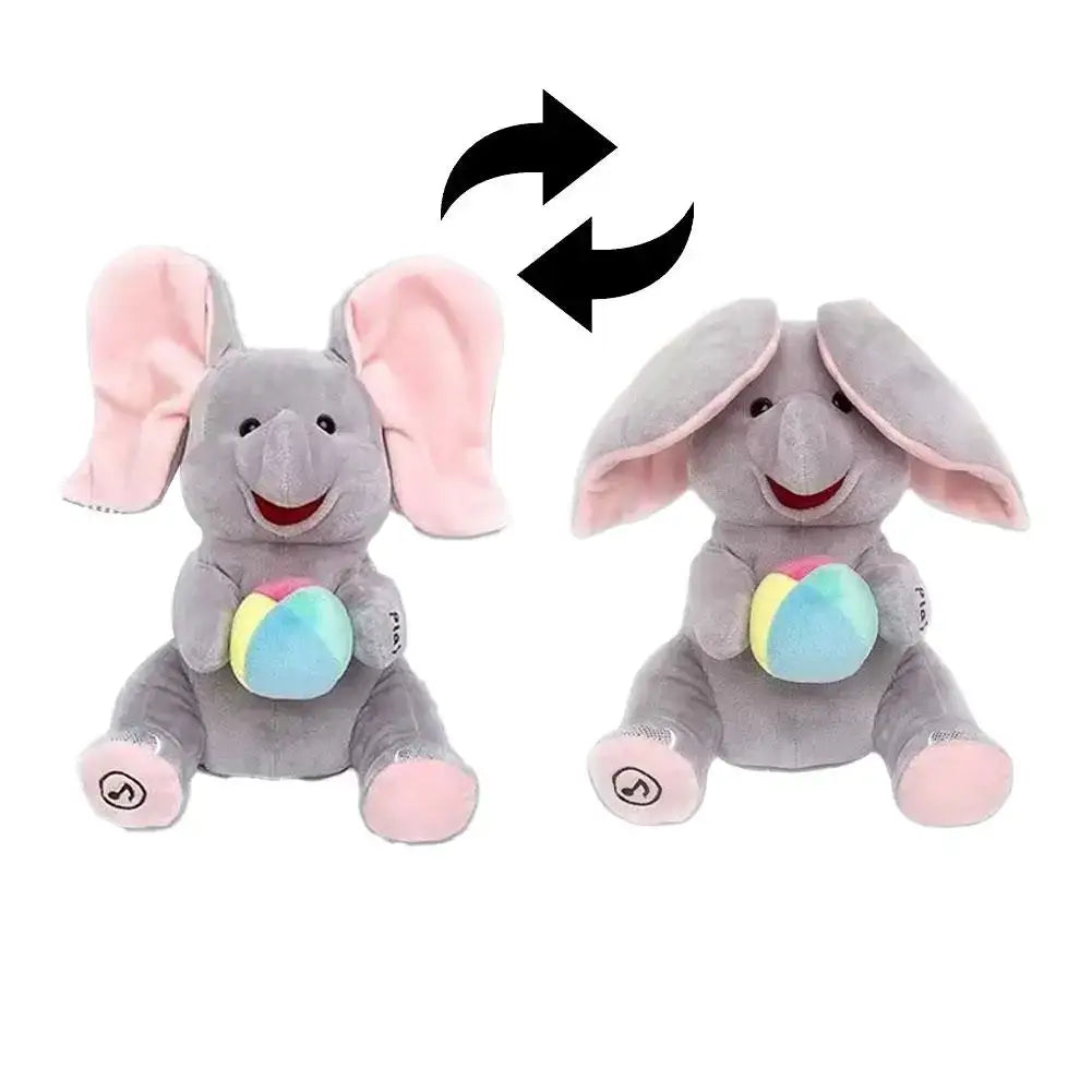 Jouet Peluche éléphant cache-cache