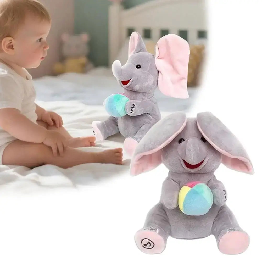 Jouet Peluche éléphant cache-cache