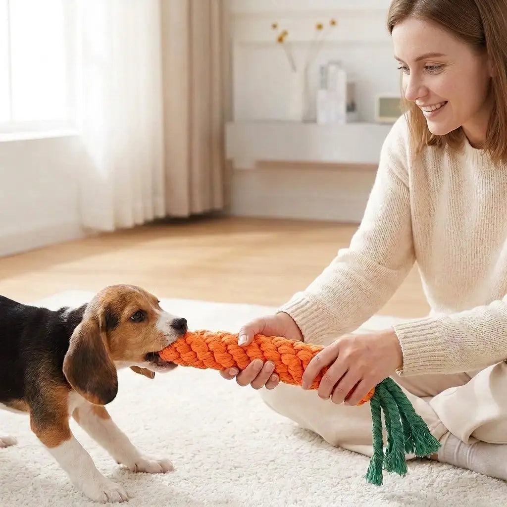 Jouet pour chien carotte