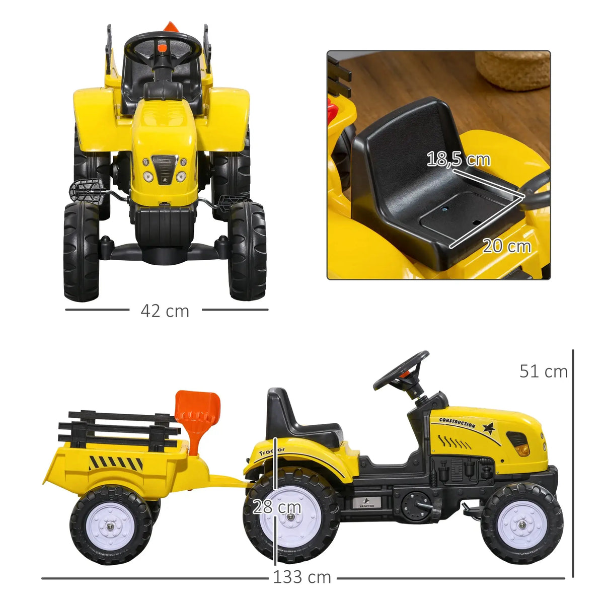 jouet tracteur avec remorque Enfant