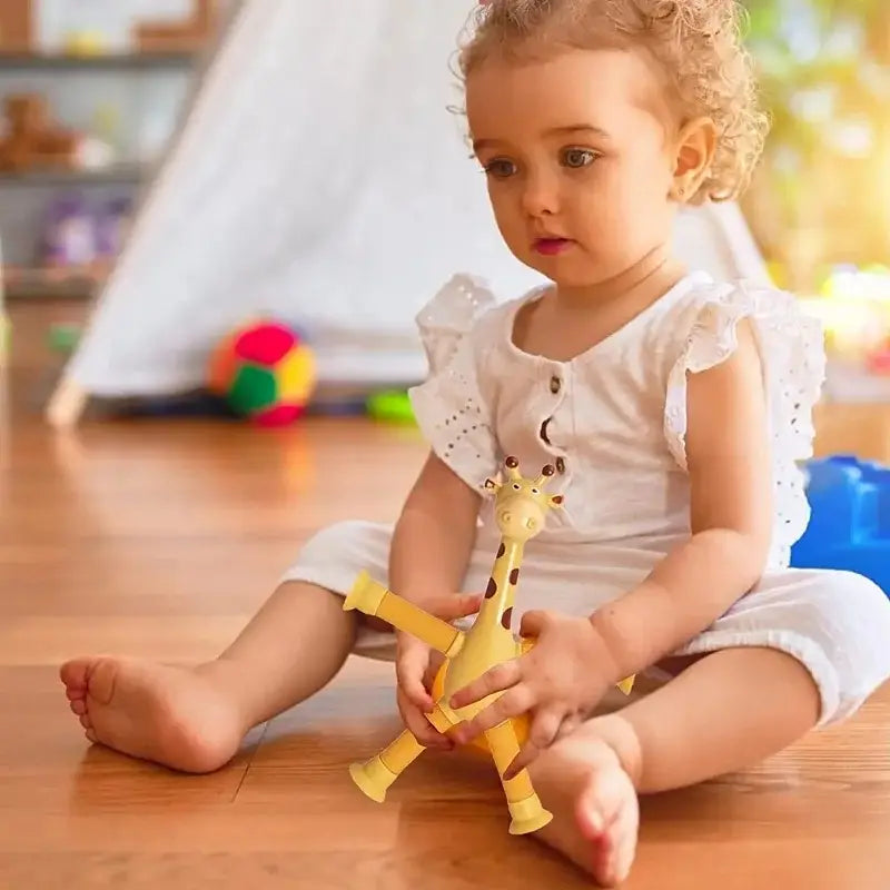 Jouets anti-stress Girafe ventouse